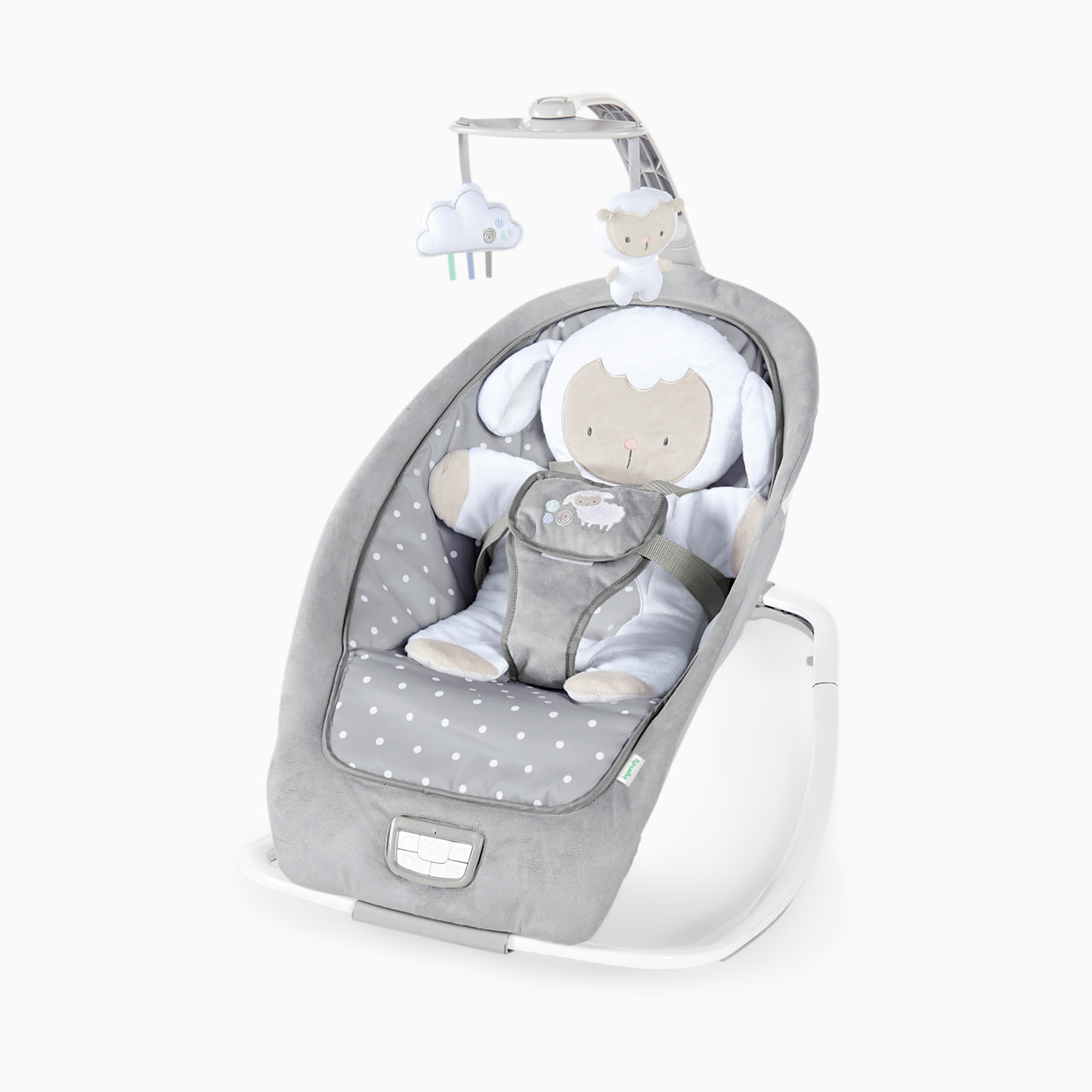 Ingenuity Cuddle Lamb Infant to Toddler Rocker and Baby Bouncer Seat.