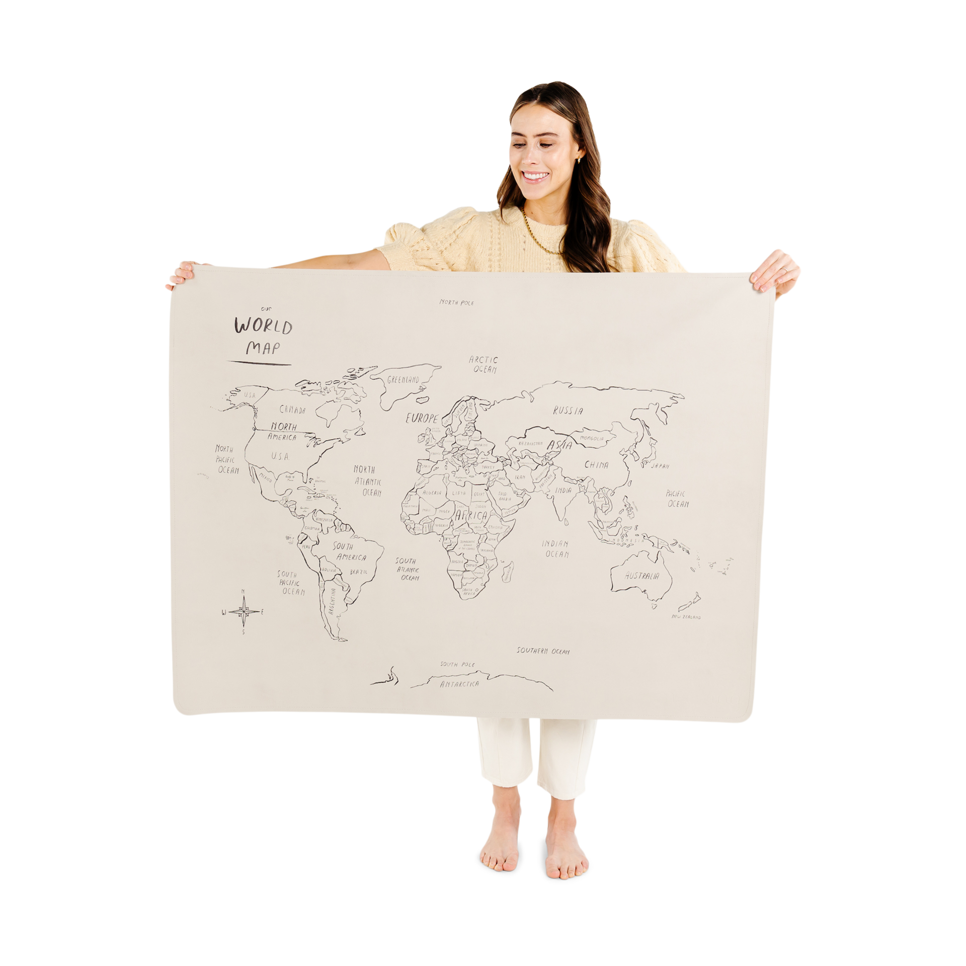 Gathre Easy Clean High Chair & Play Mat Animal Alphabet Babylist Shop