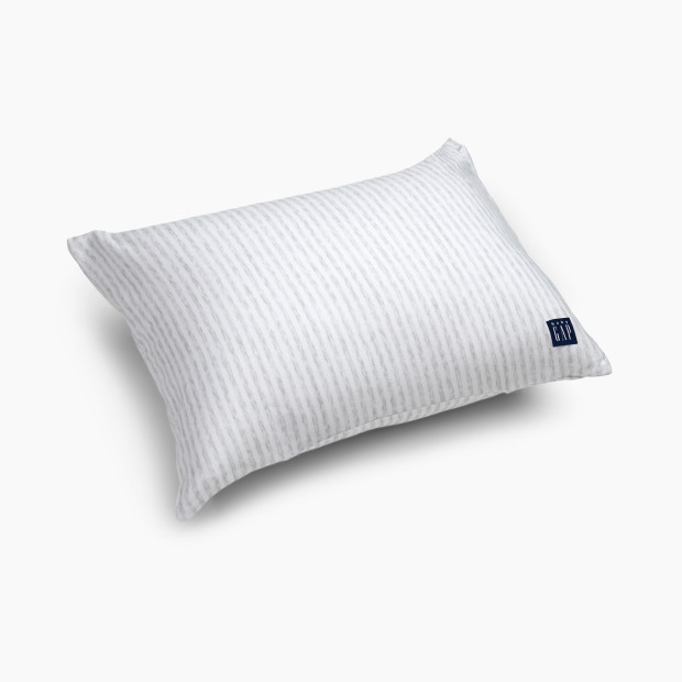 Delta Children babyGap Toddler Pillow with 2 Cooling Covers - White/Grey.