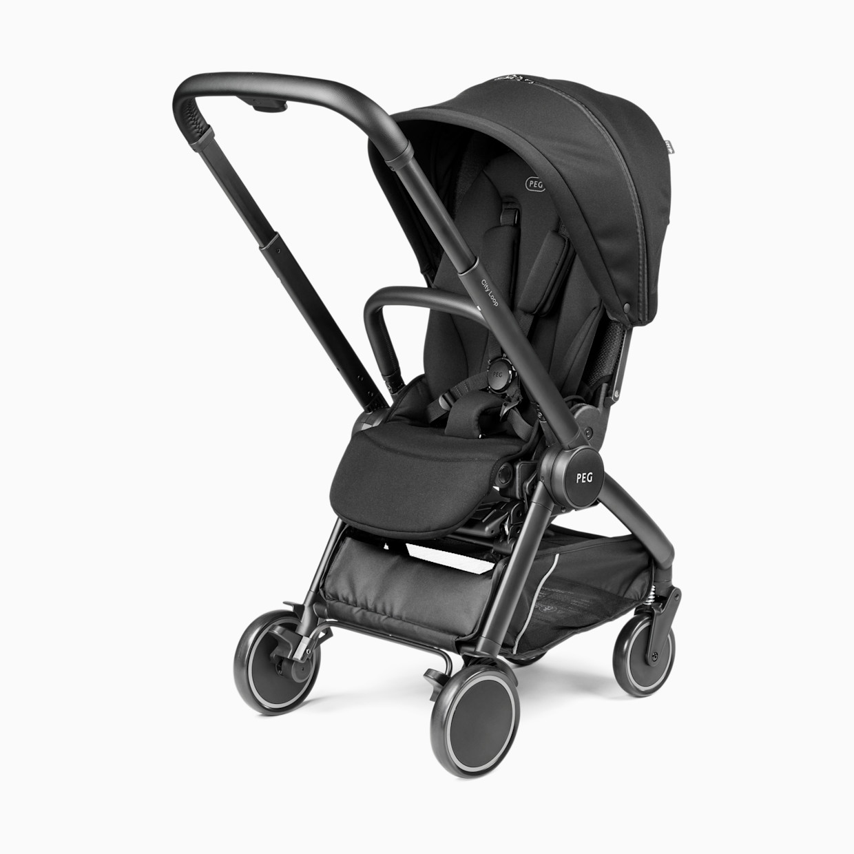 Peg Perego PEG City Loop Full-Size Reversible Stroller Seat - True Black.