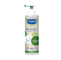 Mustela Certified Organic Micellar Cleansing Water -No-Rinse Natural Water Cleanser w/ Olive Oil & Aloe Vera - For Baby, Kid & Adult - Fragrance Free, EWG Verified & Vegan -13.5 oz-Packaging may vary