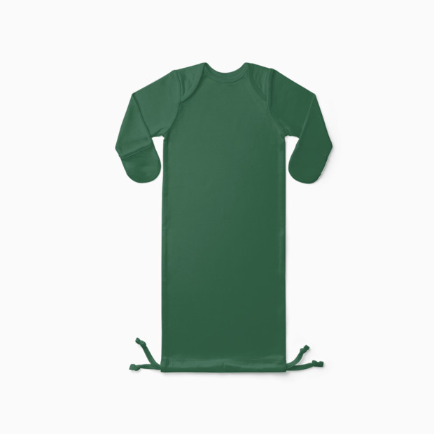 Goumi Kids x Babylist Solid Drawstring Baby Gown - Jungle, 0-3 M.