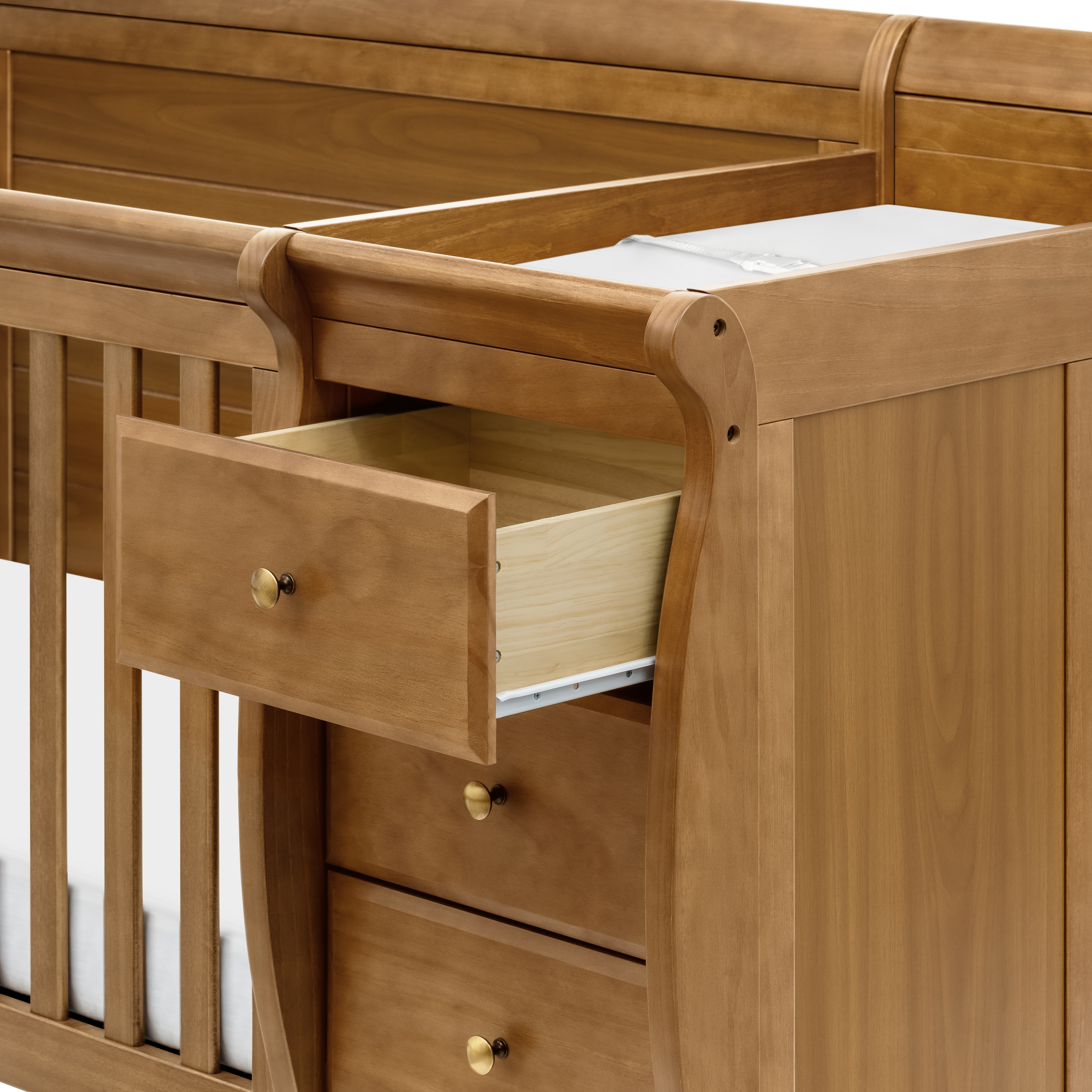 daVinci Kalani 4-in-1 Crib and Changer Combo - Chestnut.