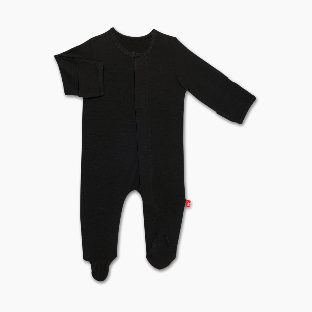 Magnetic Me Solid Modal Footie - Onyx, 9-12 Months.