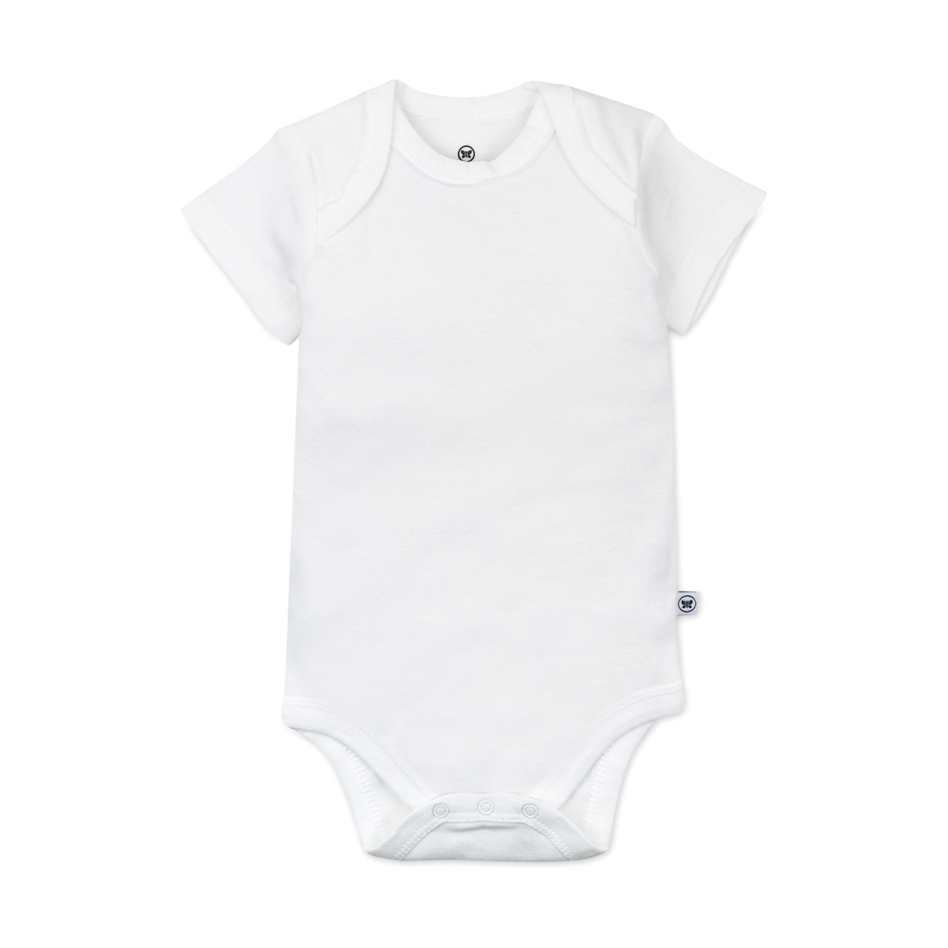 Honest Baby Clothing 10-Pack Organic Cotton Short Sleeve Bodysuits - Bright White, 0-3 M, 10.