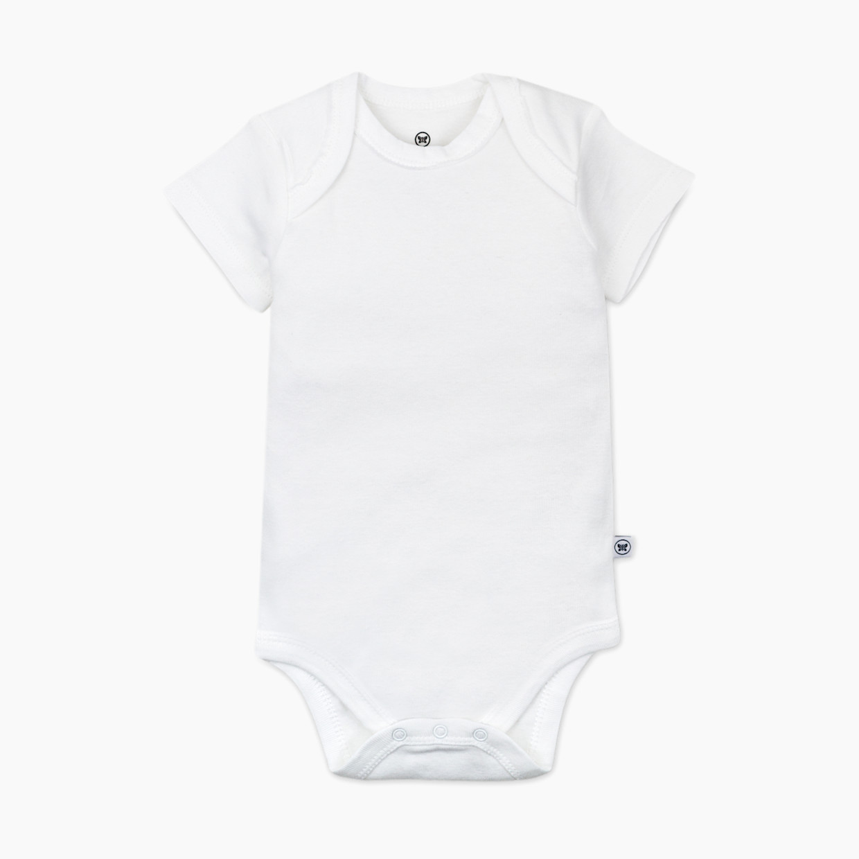 Honest Baby Clothing 10-Pack Organic Cotton Short Sleeve Bodysuits - Bright White, Newborn, 10.