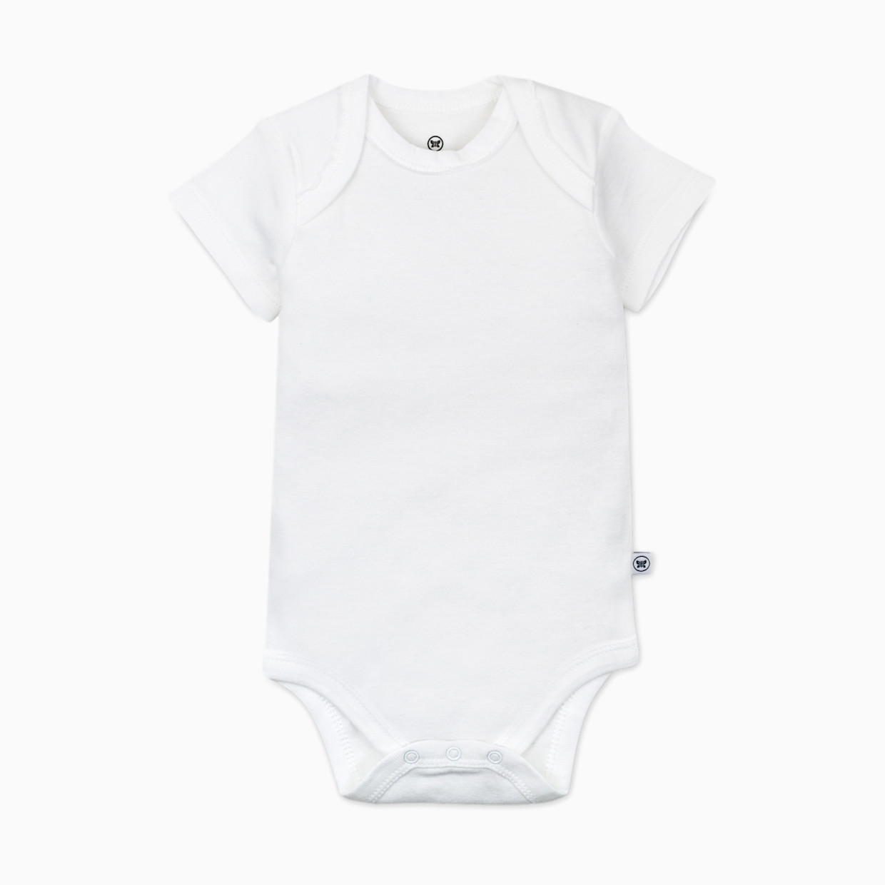 Honest Baby Clothing 10-Pack Organic Cotton Short Sleeve Bodysuits - Bright White, 0-3 M, 10.
