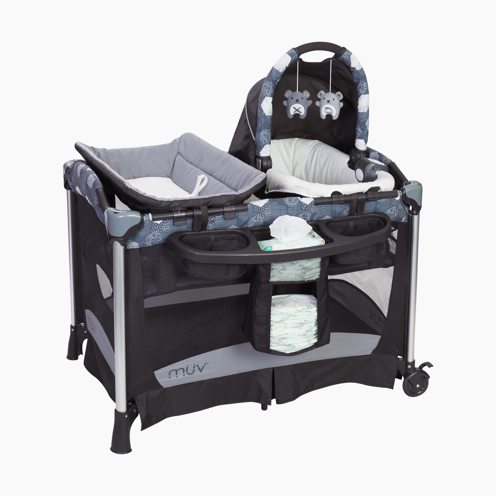 ◆TOOMUCHTAX◆ COLLAGE02 BABYT GREEN MIX Baby Trend MUV Custom Grow Nursery Center Playard - Jaclyn