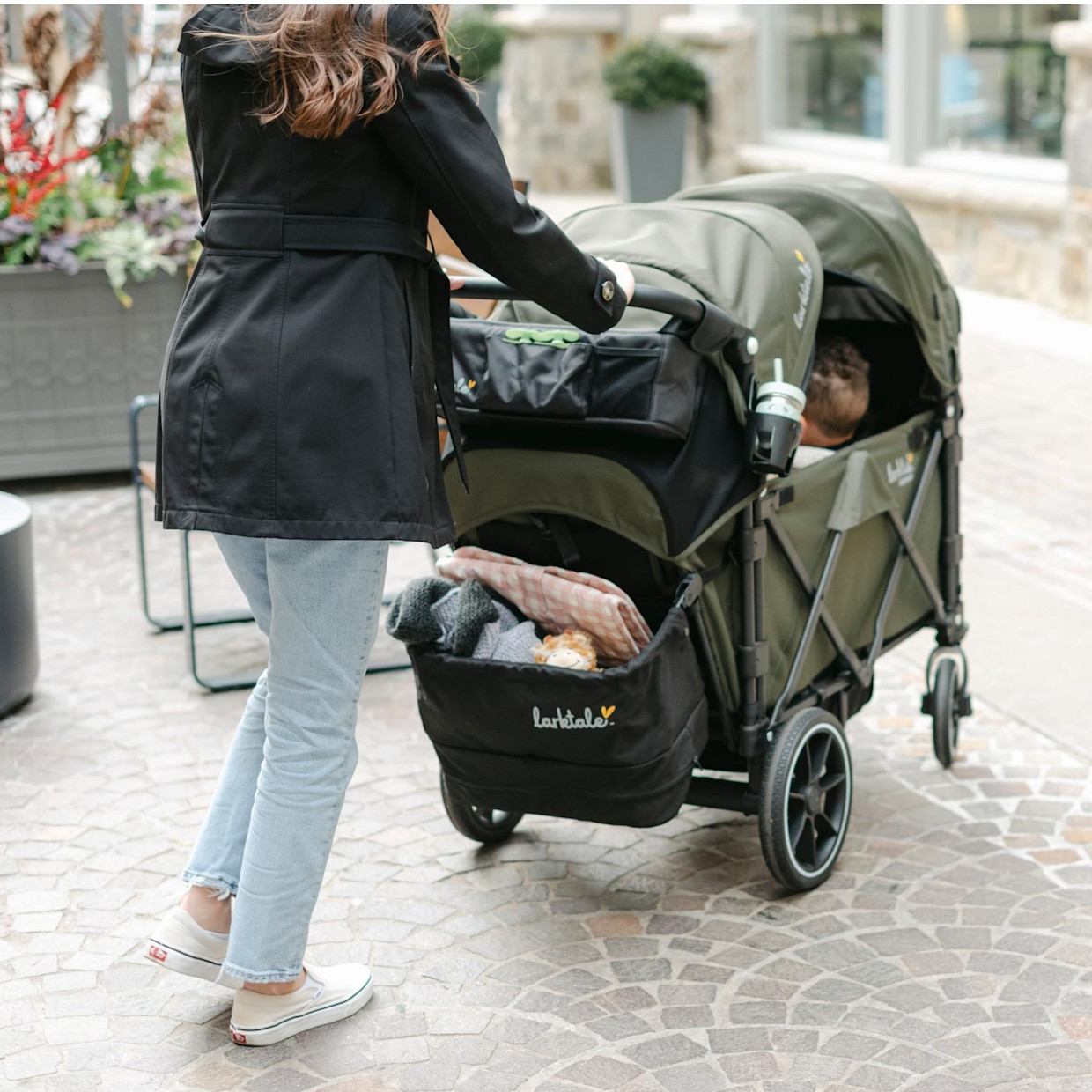 Larktale Caravan V3 Stroller Wagon - Chelsea Green.