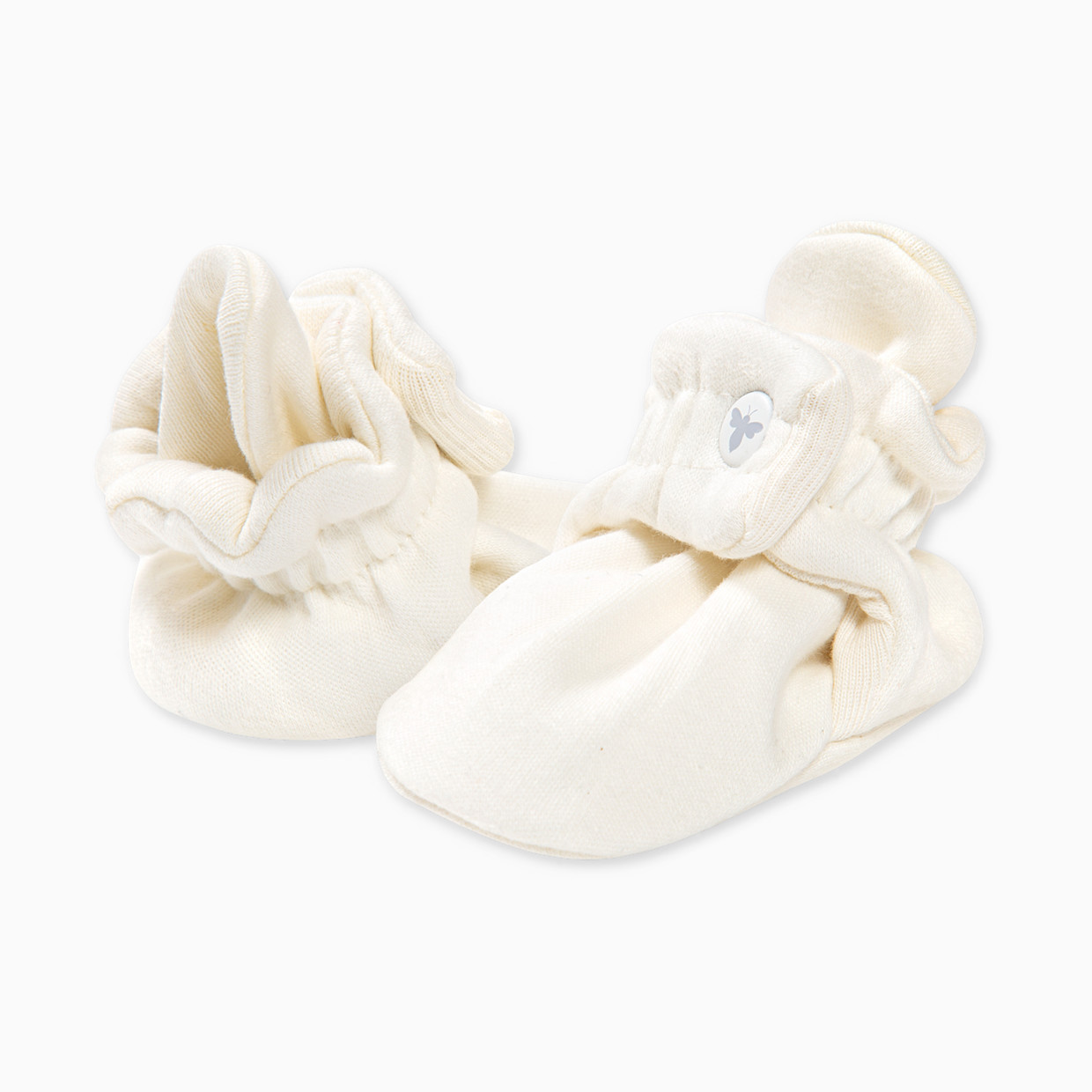 Burt's Bees Baby Organic Cotton Booties - Eggshell White, 0-3 M.