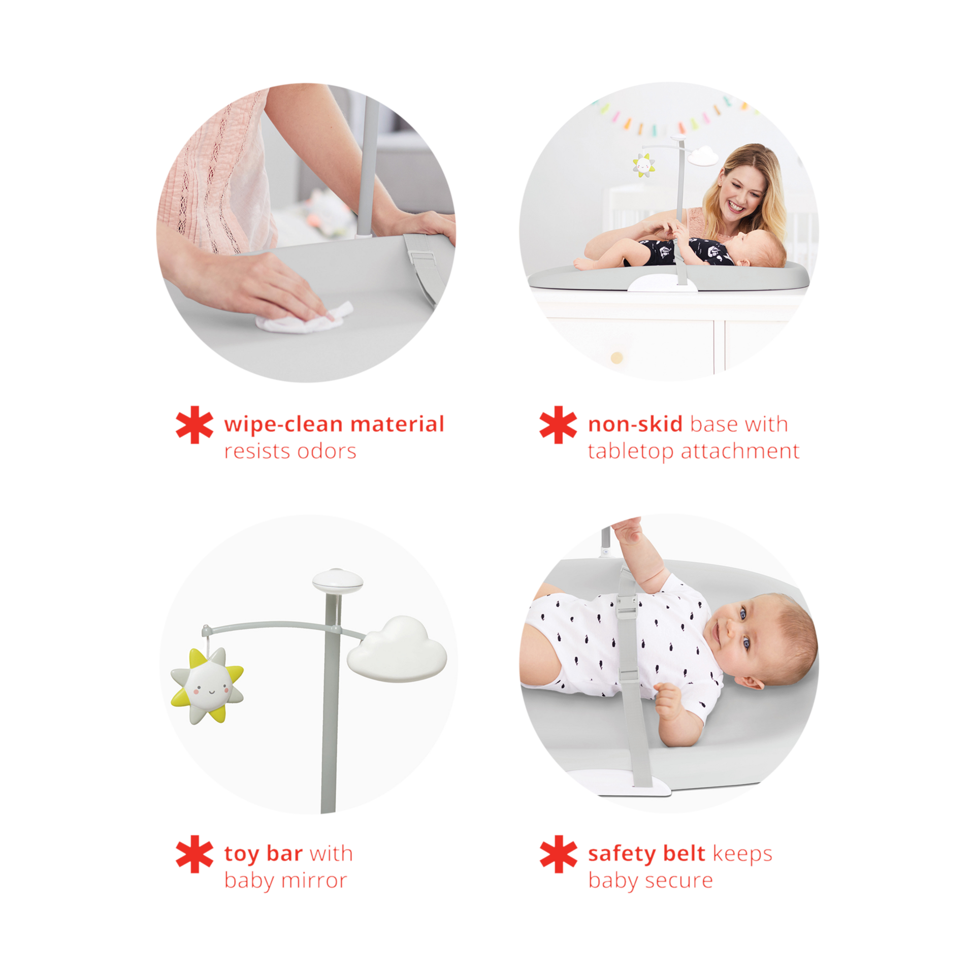 Skip Hop Wipe Clean Changing Pad Grey Babylist Shop