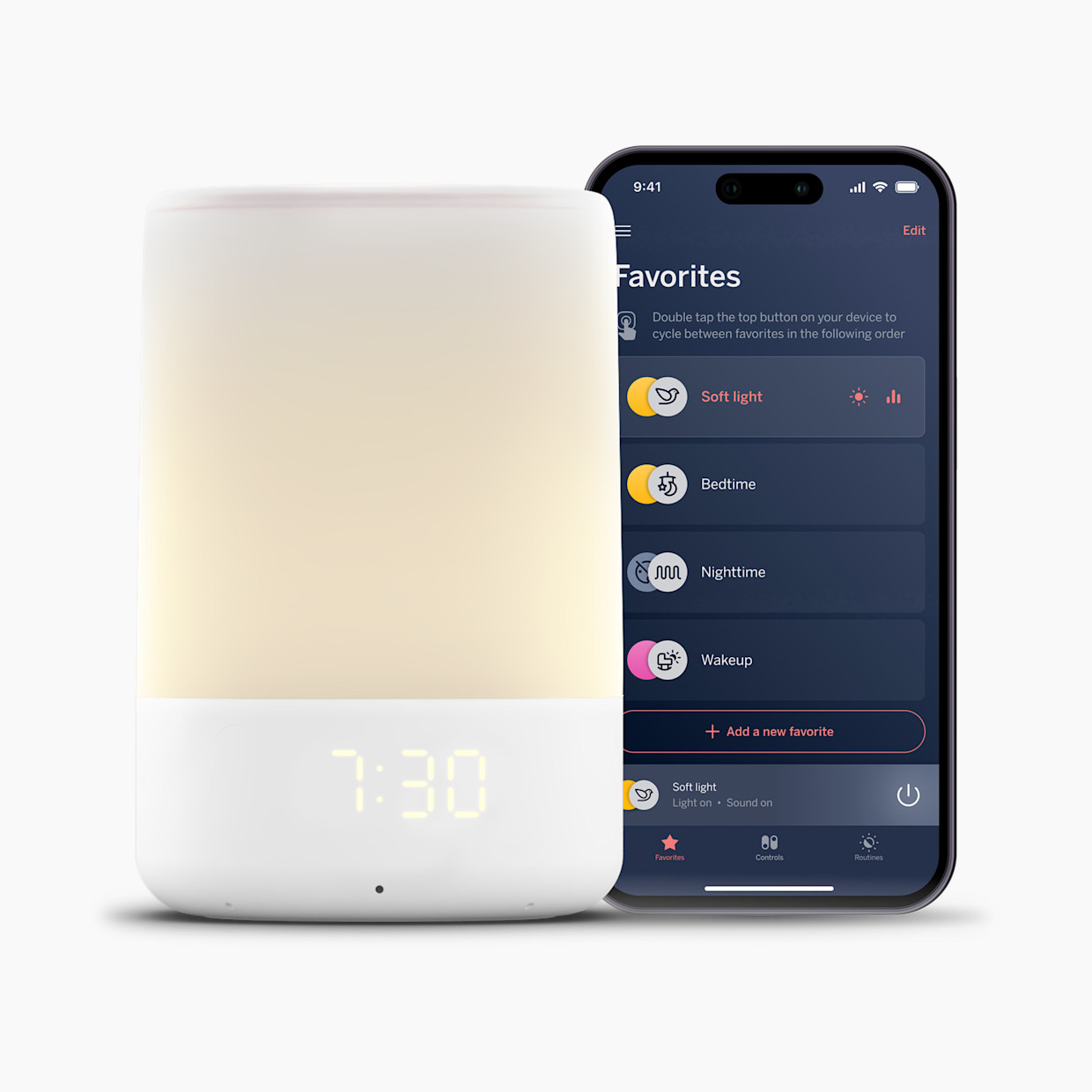 Nanit Sound Machine and Night Light - White.