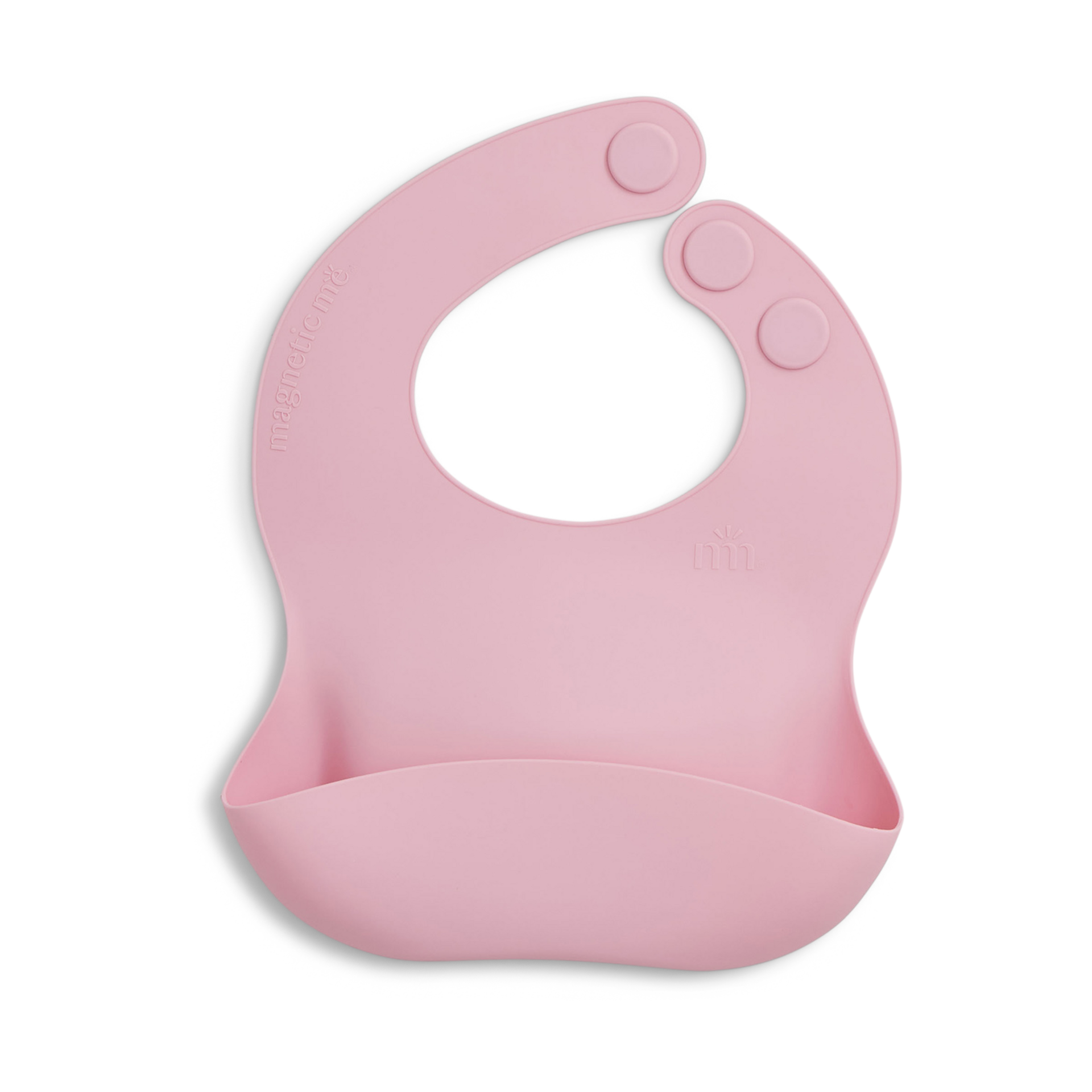 Magnetic Me Silicone Bib - Nursery Pink, O/S.