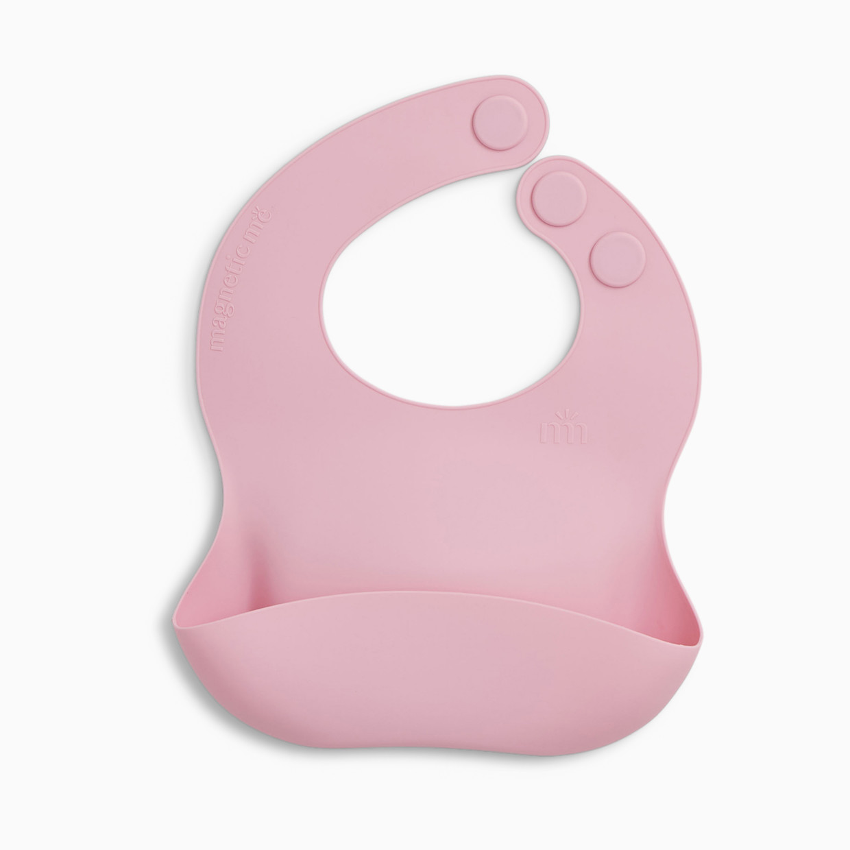 Magnetic Me Silicone Bib - Nursery Pink, O/S.