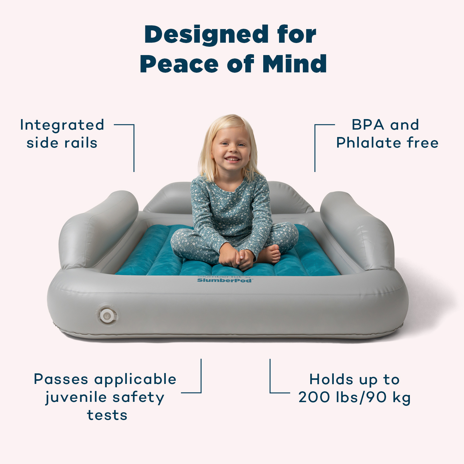 SlumberPod SlumberTot Inflatable Toddler Bed.