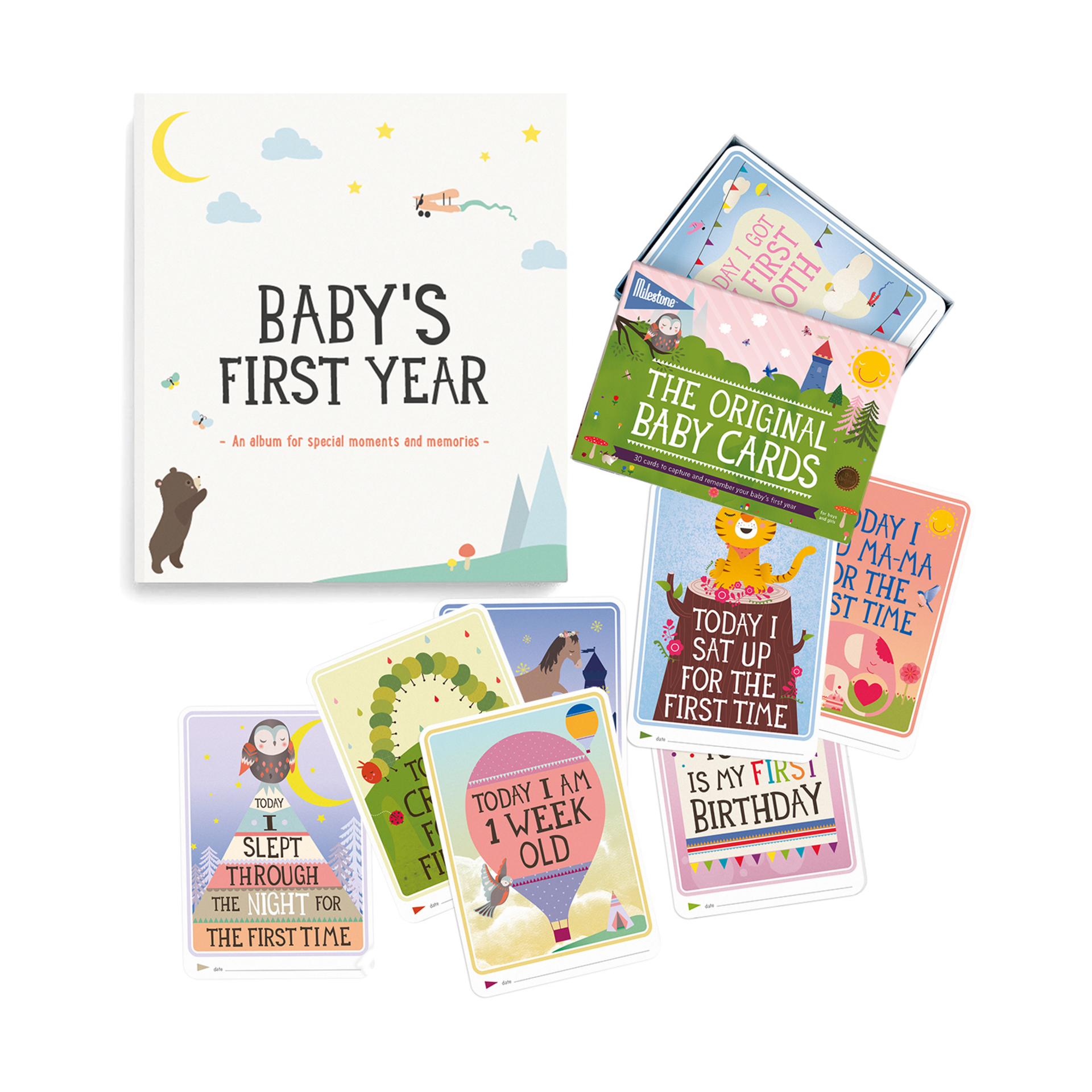 milestone baby's first year album