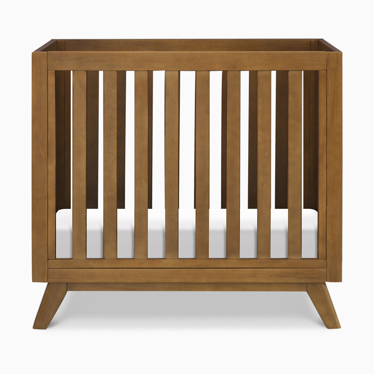 daVinci Otto 3-in-1 Convertible Mini Crib with 4" Mattress - Walnut.