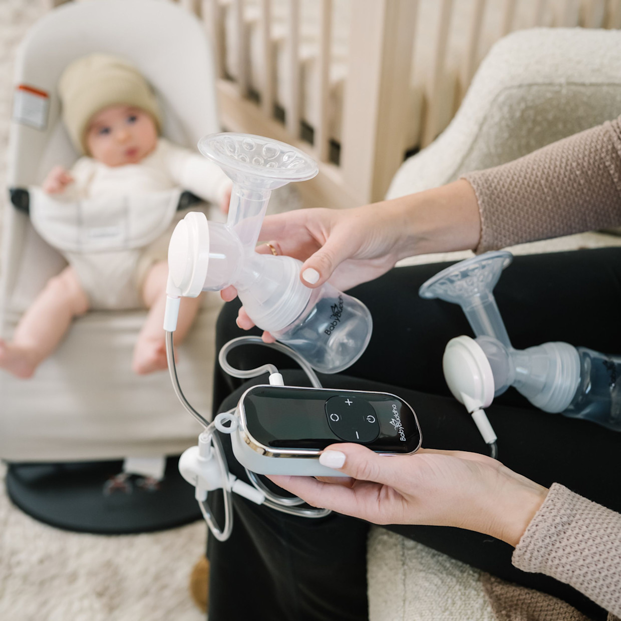 BabyBuddha 2.0 Double Electric Breast Pump Kit.