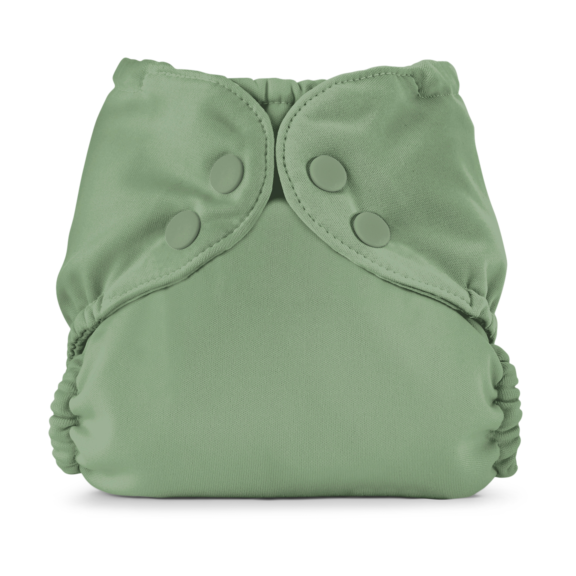 Esembly Cloth Diaper Cover - Reusable Swim Diaper, Waterproof, Breathable - Adjustable Outer Layer Over Absorbent Inner for Blowout Protection - Aloe, Size 1 (7-17lbs)