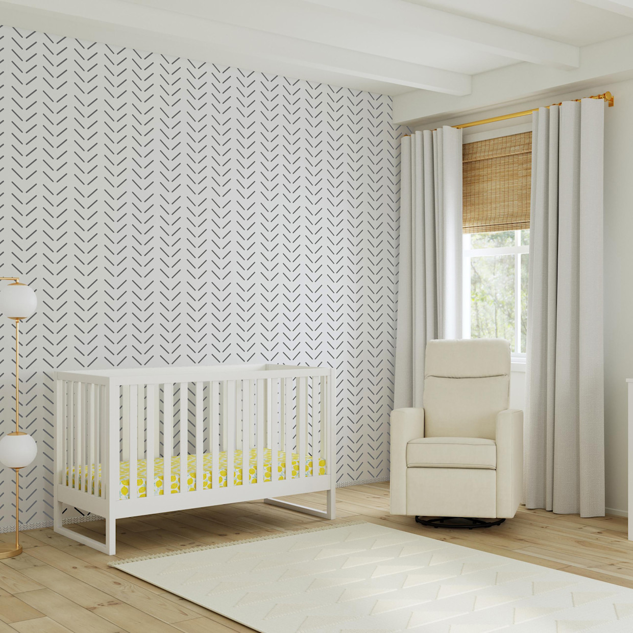 daVinci Hunter 3-in-1 Convertible Crib - White.