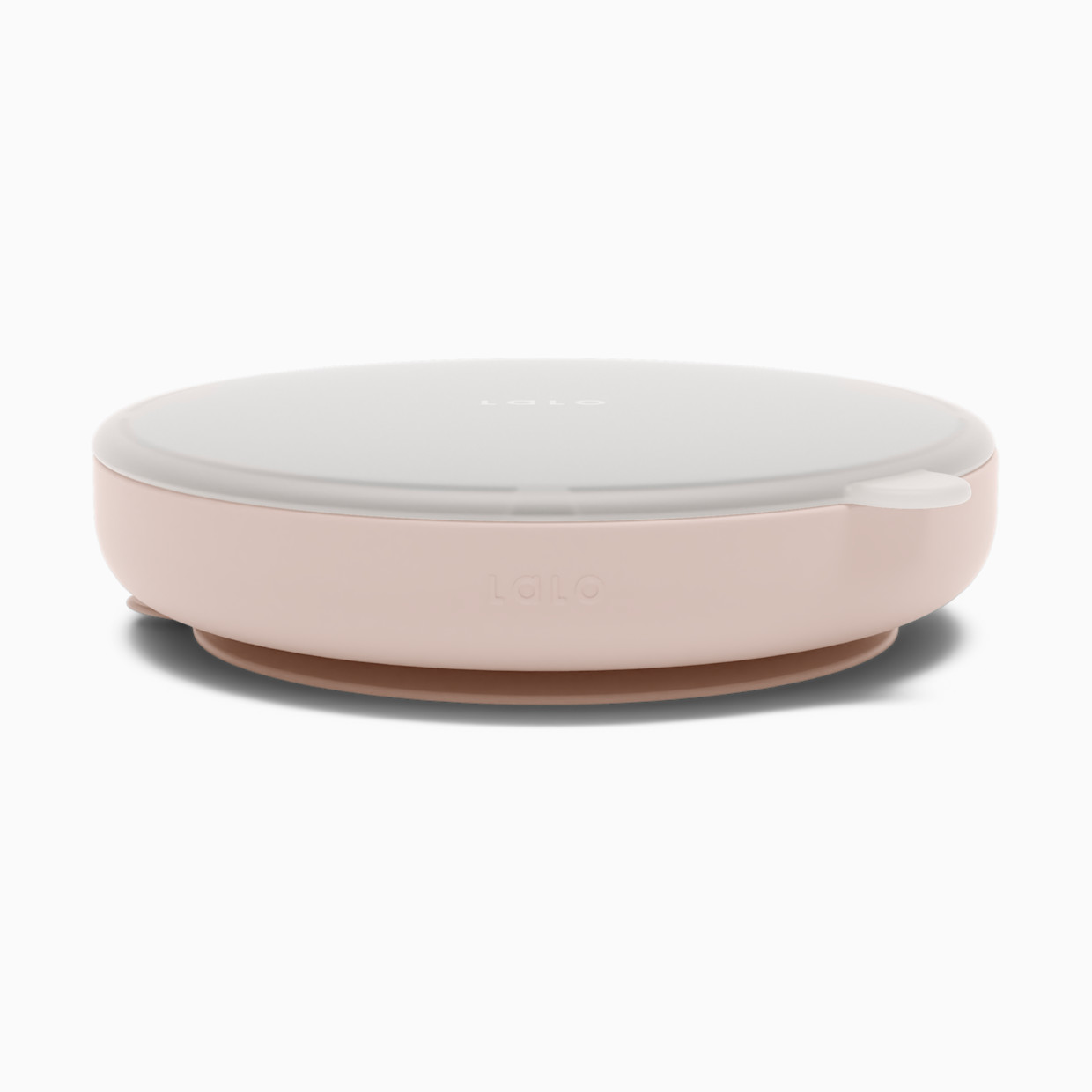 Lalo Suction Plate + Lid - Grapefruit.
