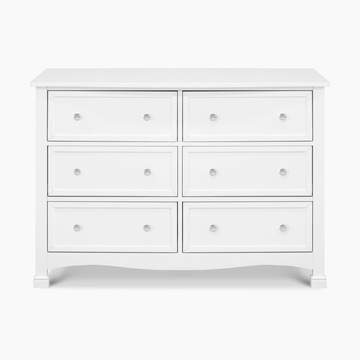 DaVinci Kalani 6-Drawer Double Wide Dresser - White.
