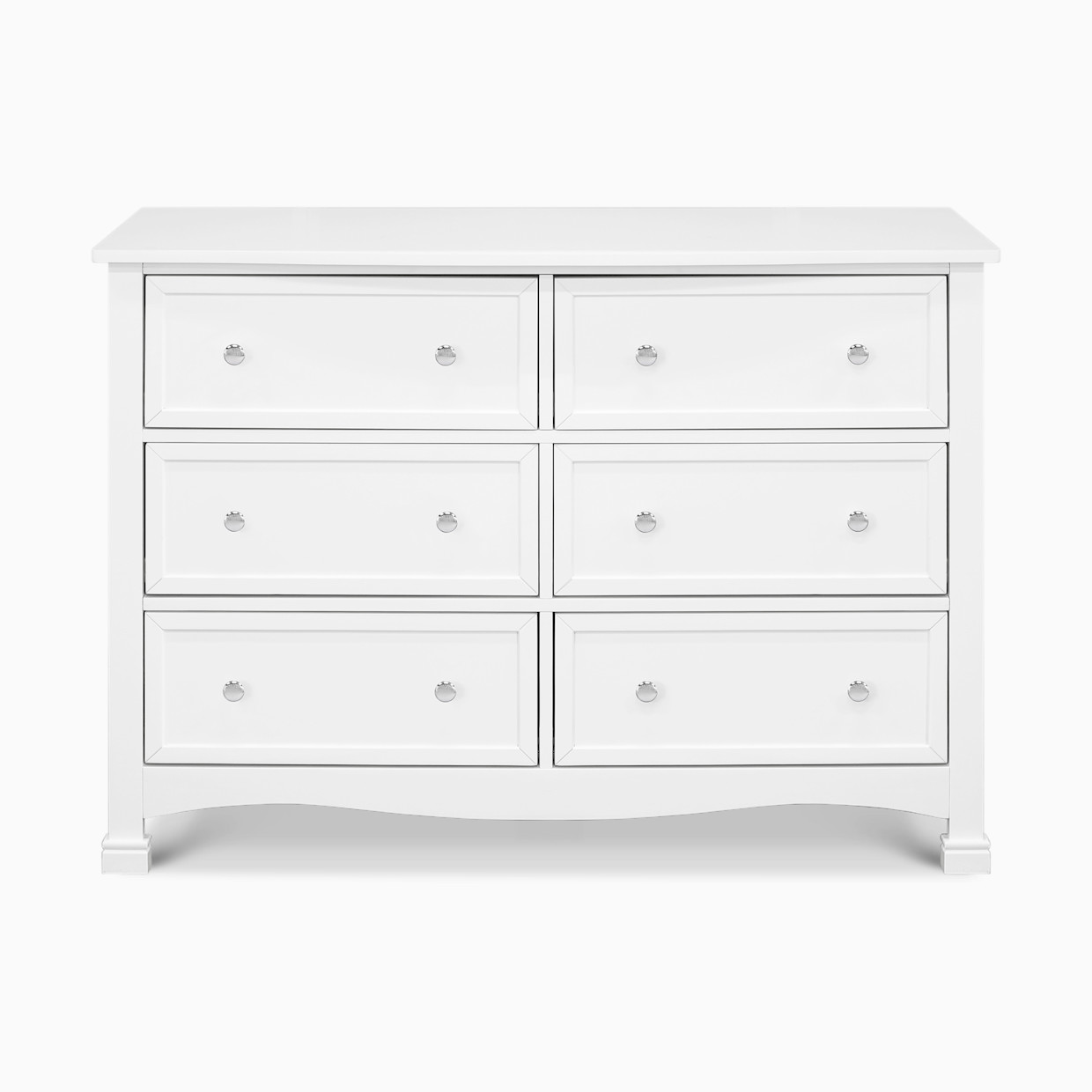 daVinci Kalani 6-Drawer Double Wide Dresser - White.