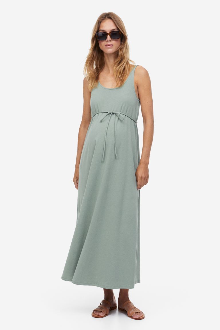 H&M MAMA Calf-length Cotton Dress.