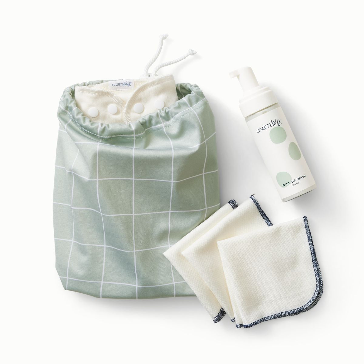 Esembly Part-Time Cloth Diapering Starter Kit - Size 1 (7-17 Lbs).