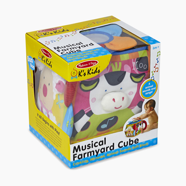 Melissa & Doug Musical Farmyard Cube Learning Toy.