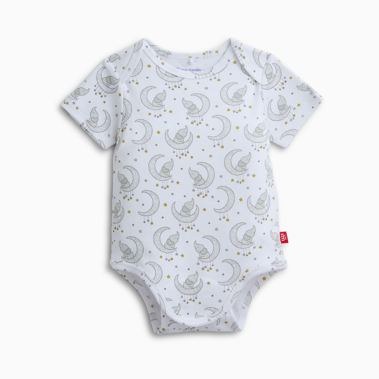 Magnetic Me Organic Cotton Magnetic Bodysuit 5 Pack Bundle - Pastel Assorted, Newborn.