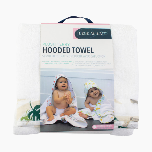 Bebe au Lait Hooded Towel - Jungle Baby.