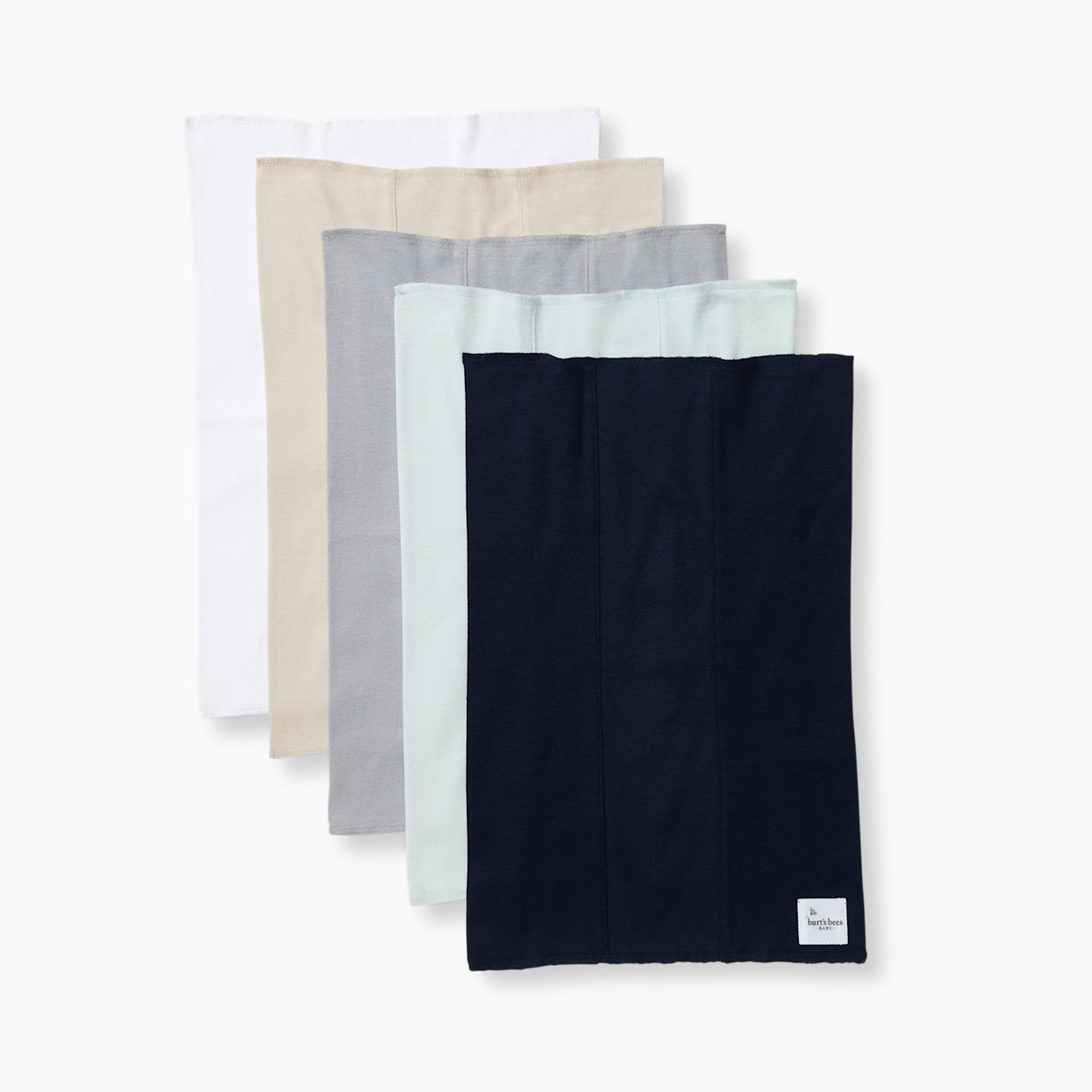 Burt's Bees Baby Organic Burp Cloth (5 Pack) - Midnight Blue.