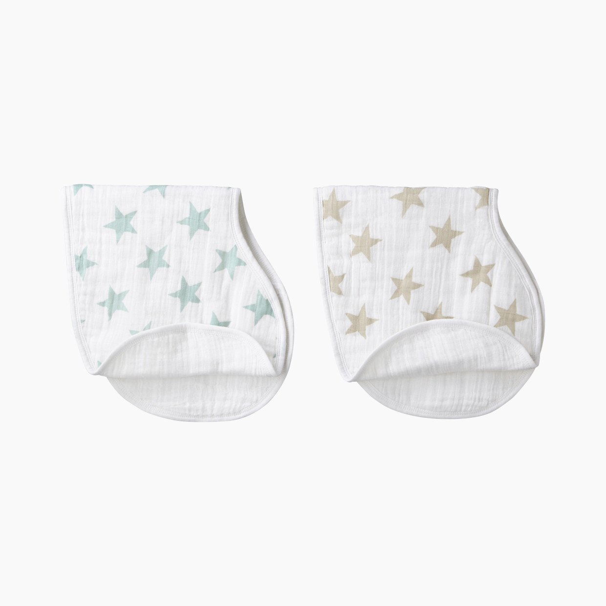 Aden + Anais Cotton Muslin Burpy Bibs (2 Pack) - Star Dust.