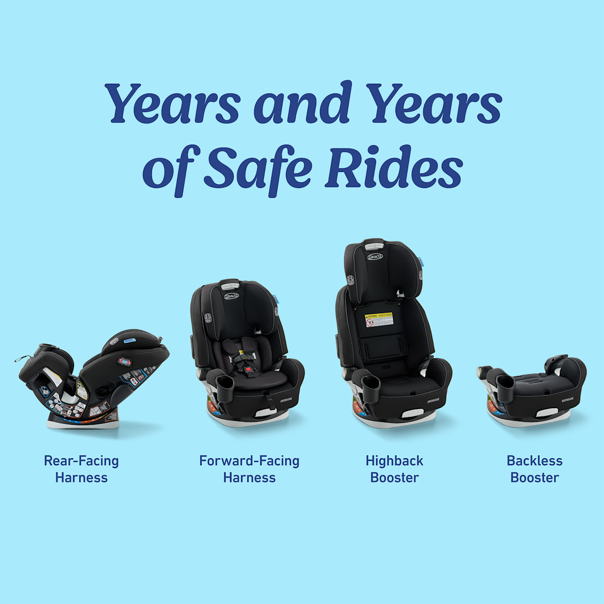 Graco Grows4Me 4-in-1 Car Seat - West Point.