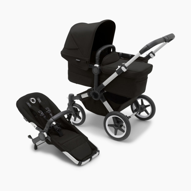 Bugaboo Donkey5 Mono Complete Stroller - Aluminum/Black/Core Collection.
