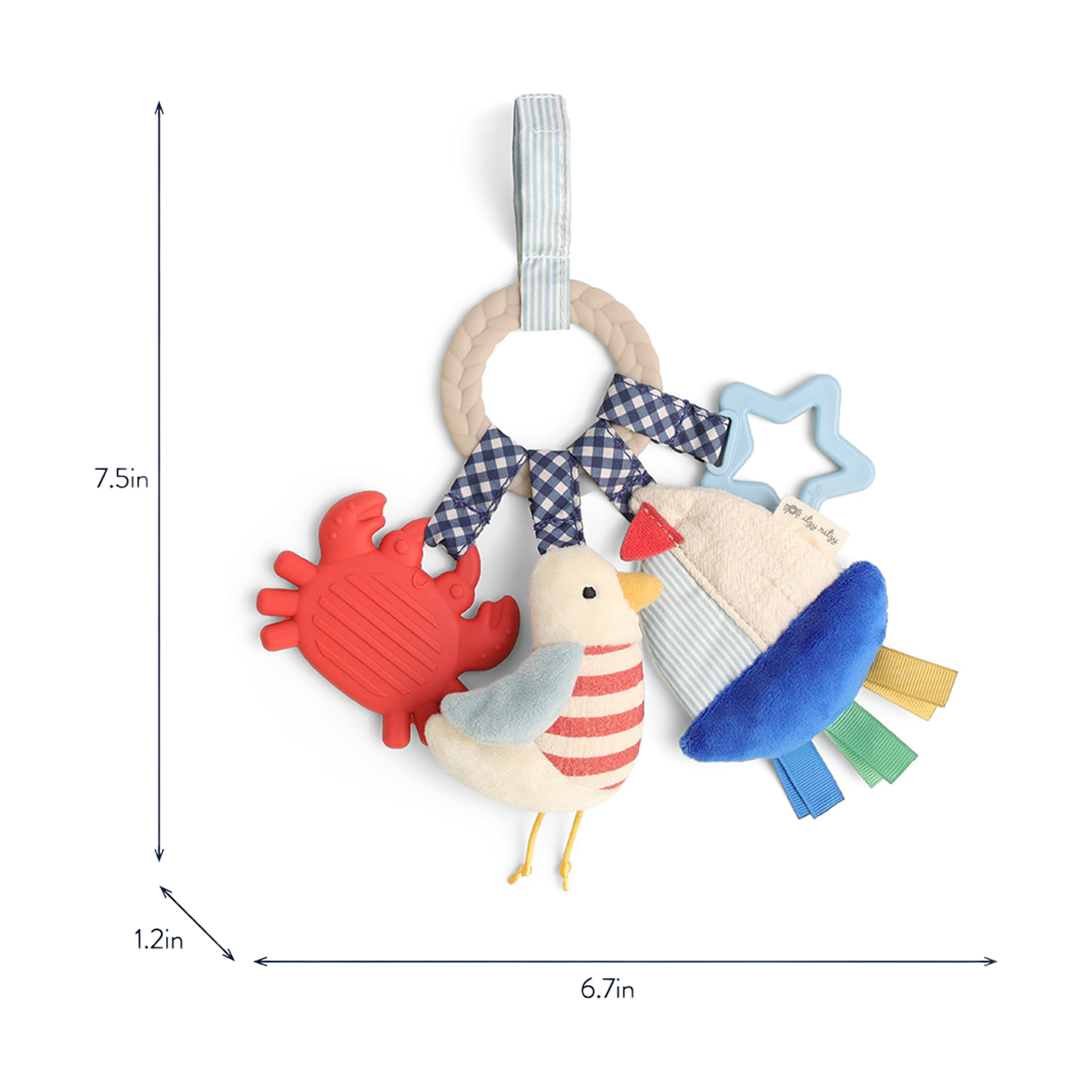 Itzy Ritzy Bitzy Busy Ring Nautical - Multi-Color.