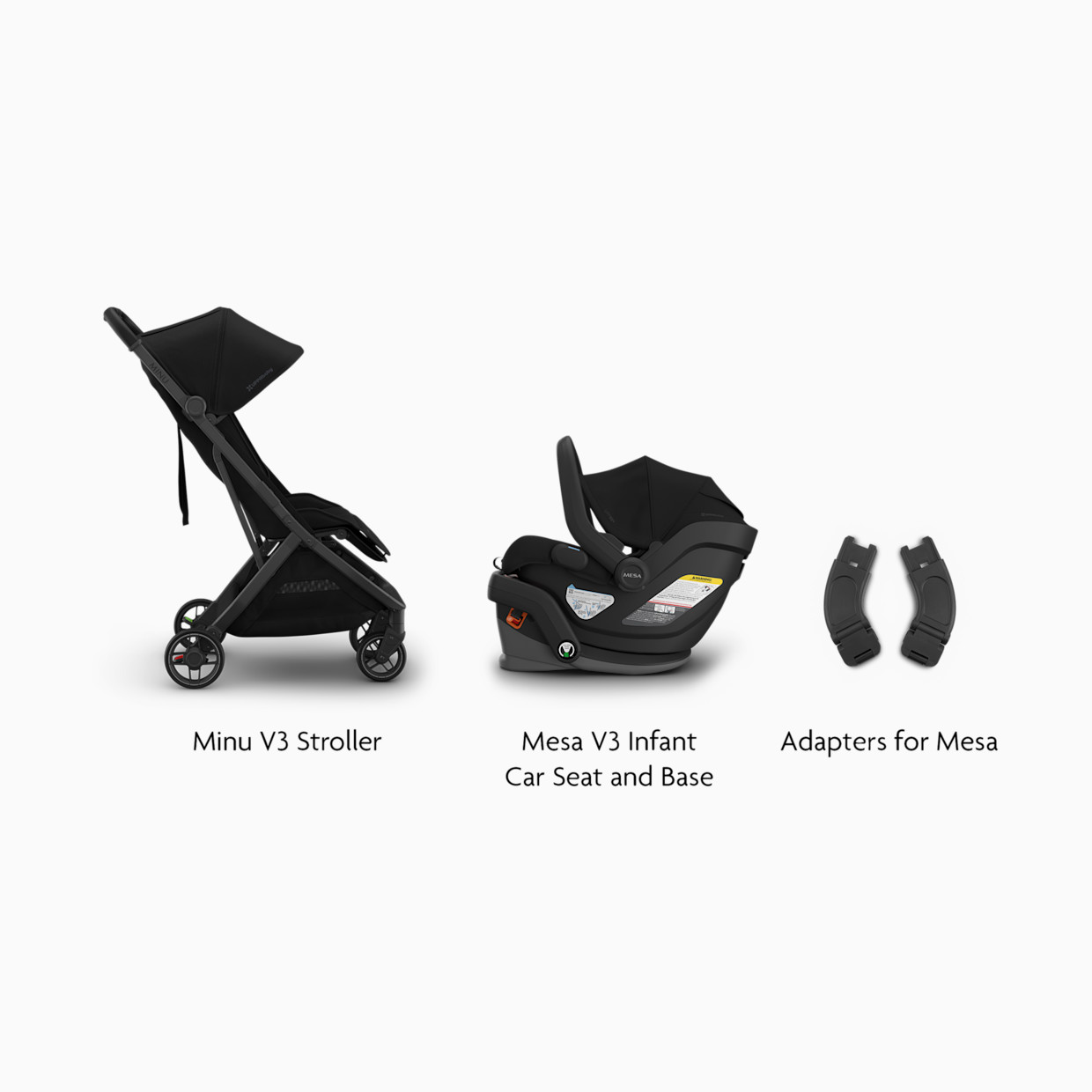 UPPAbaby Minu V3 Stroller, Mesa V3 & Car Seat Adapters - James.