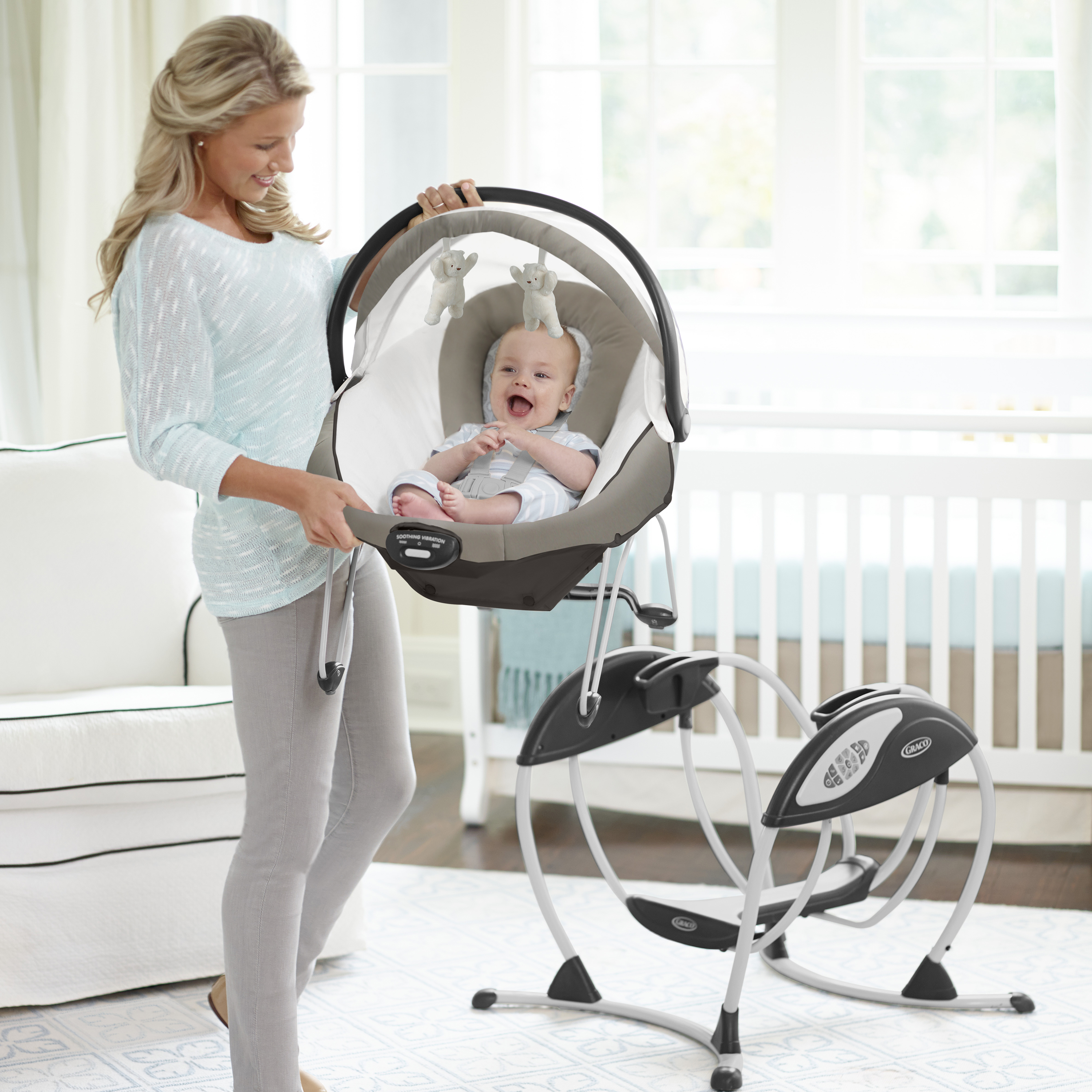 graco soothing system baby glider