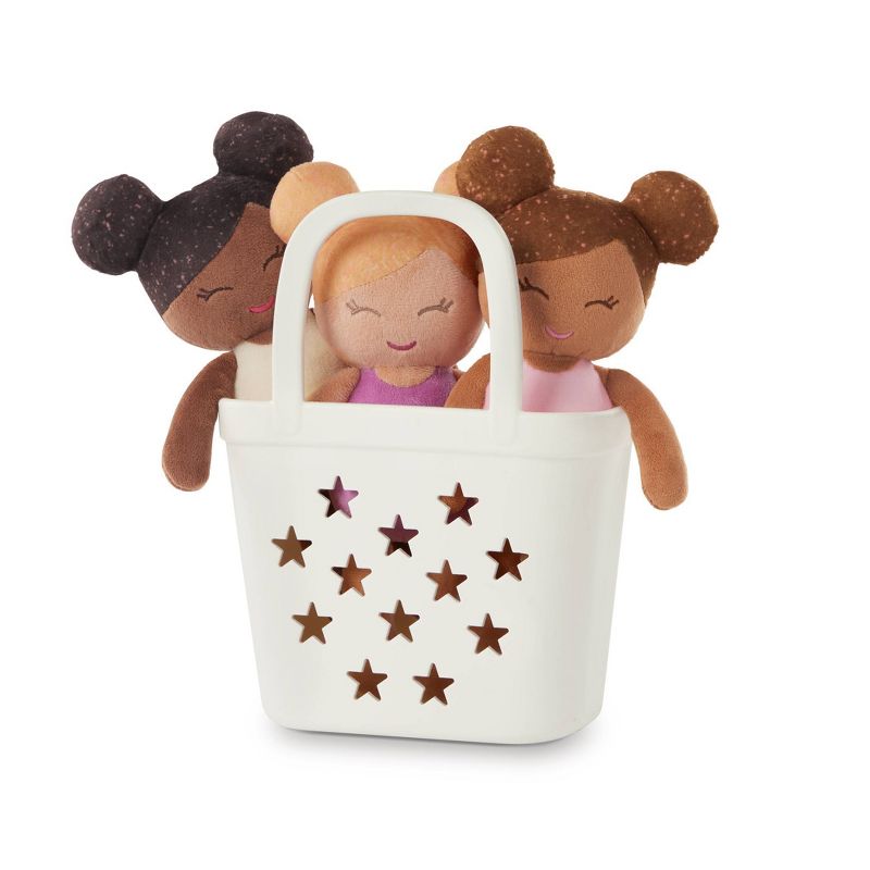 LullaBaby  Bathtime Set with 3 Plush Bath Dolls.