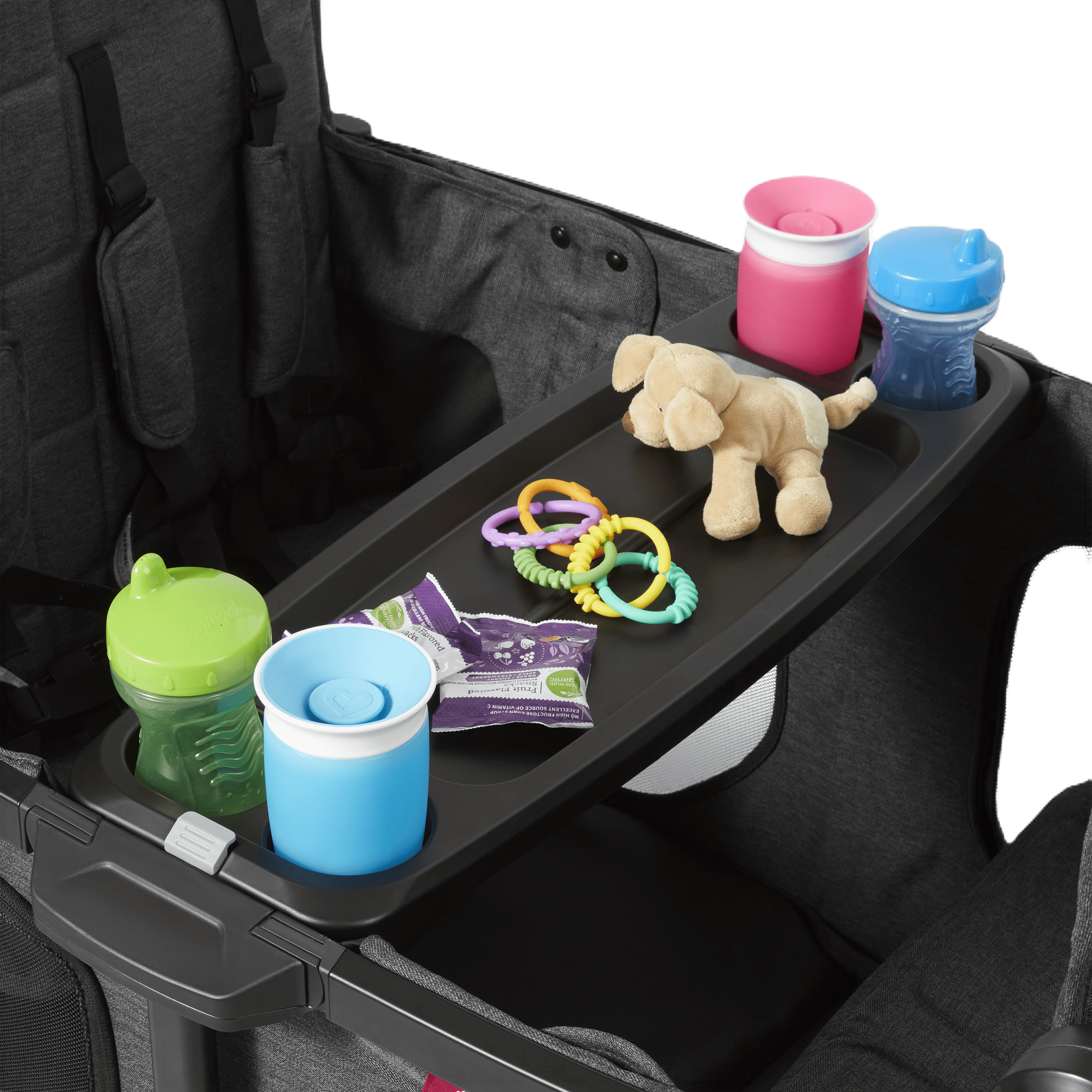 Radio Flyer Voya XT Quad Stroller Wagon - Dark Grey.