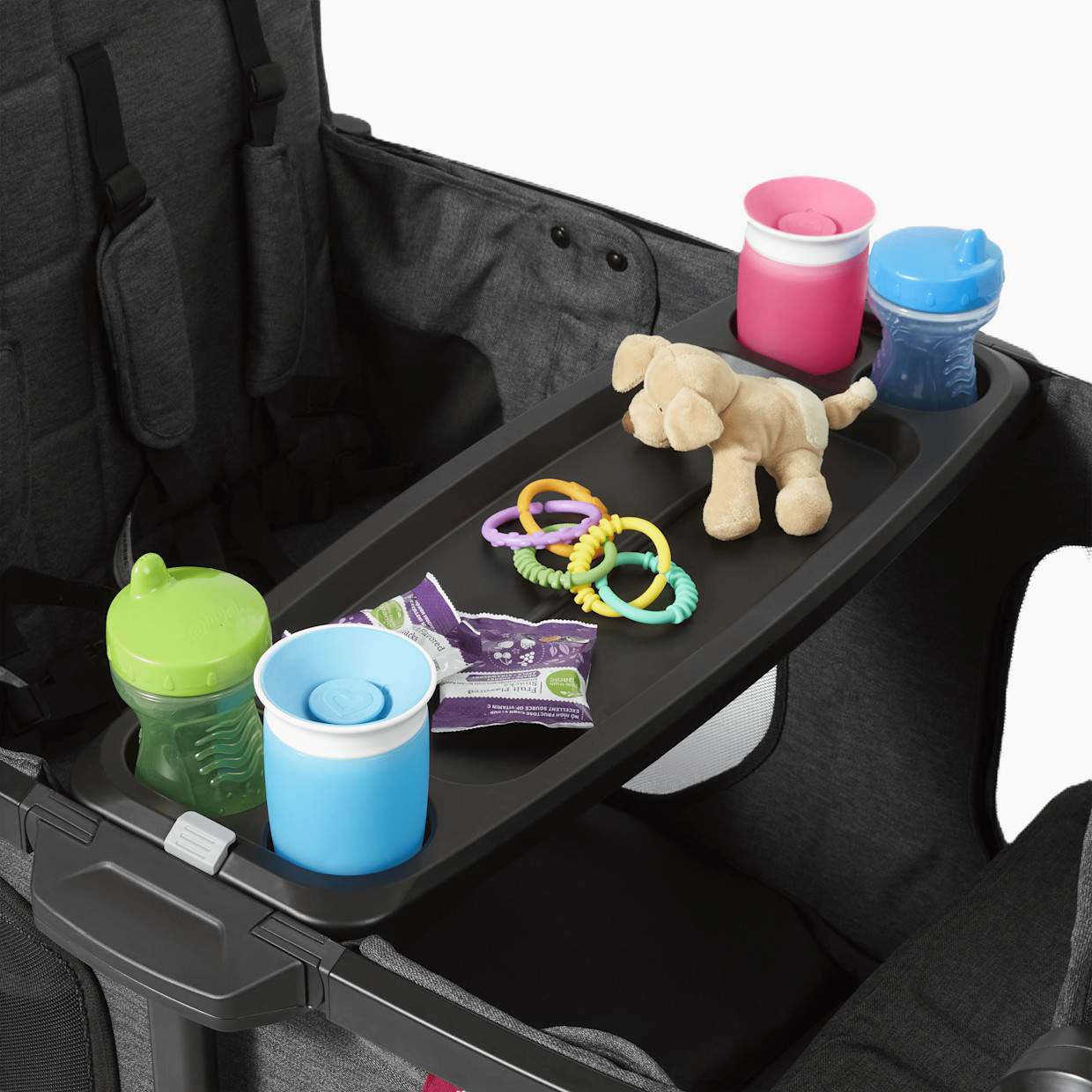 Radio Flyer Voya XT Quad Stroller Wagon - Dark Grey.