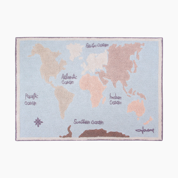 Lorena Canals Vintage Map Washable Rug.