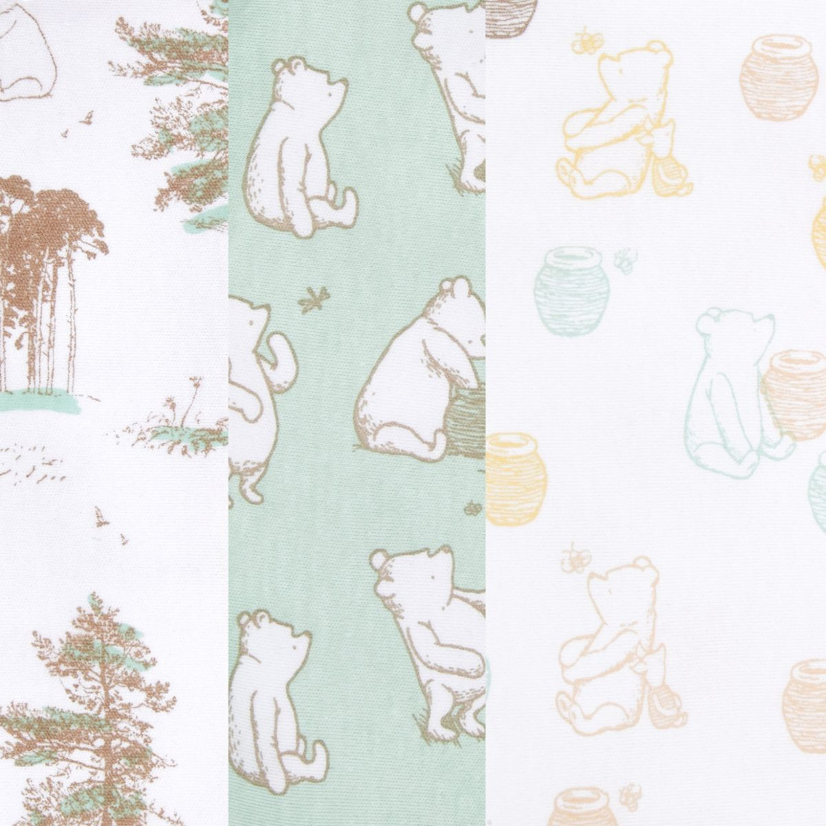 Aden + Anais Disney Essentials Cotton Wrap Swaddle (3 Pack) - Winnie + Friends, 3.