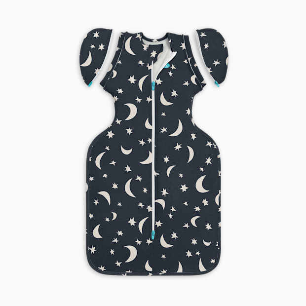 Love to Dream Swaddle Up Transition Bag Original 1.0 TOG - Black -Big Sky, Medium.