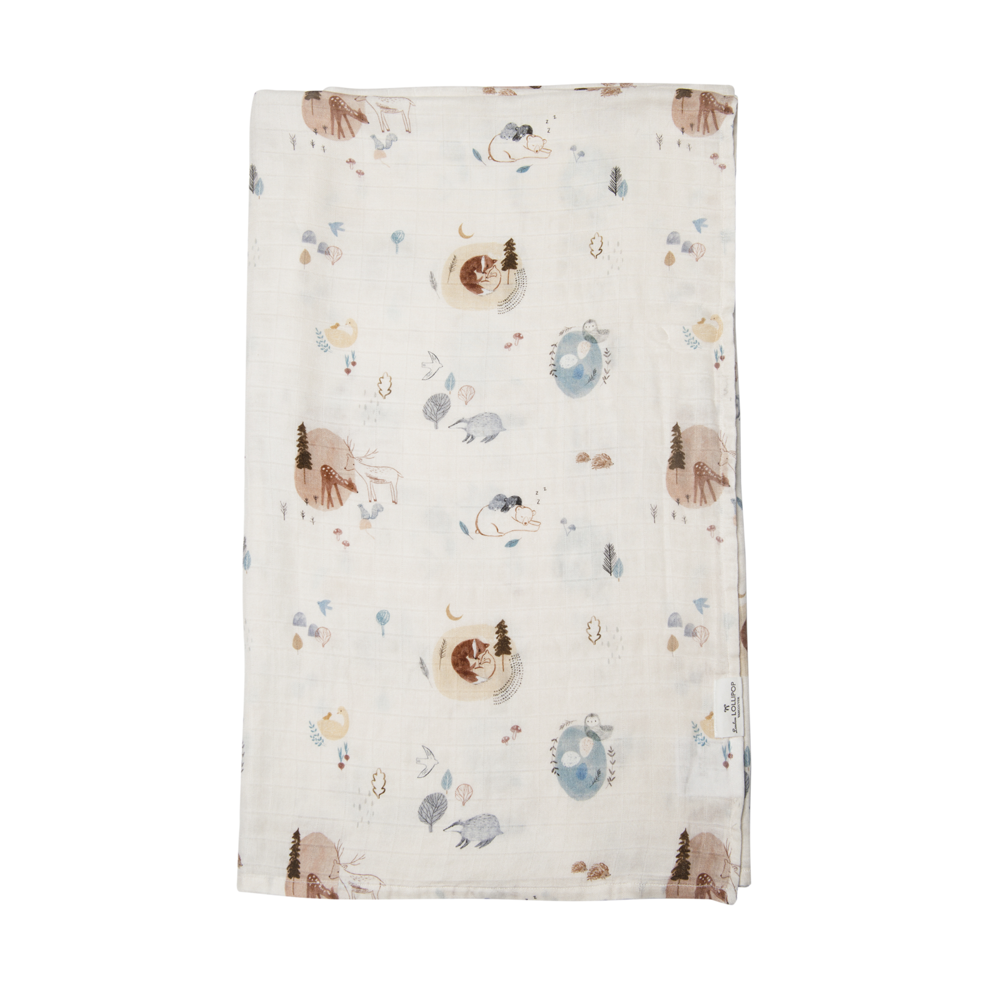 Loulou Lollipop Muslin Swaddle Cozy Forest Babylist Shop