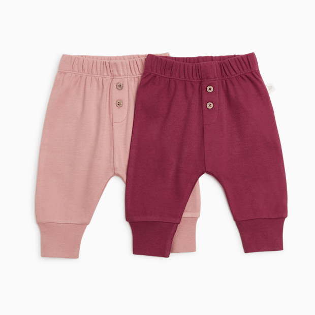Tiny Kind 2 Pack Pants - Rose Pack, Newborn.