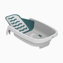 The First Years 4-in-1 Reclining Baby Bathtub - Adjustable Recline for Custom Comfort for Newborn to Toddler - All-in-1 Baby Bath Seat Adjusts as Baby Grows - Ages 0 to 24 Months
