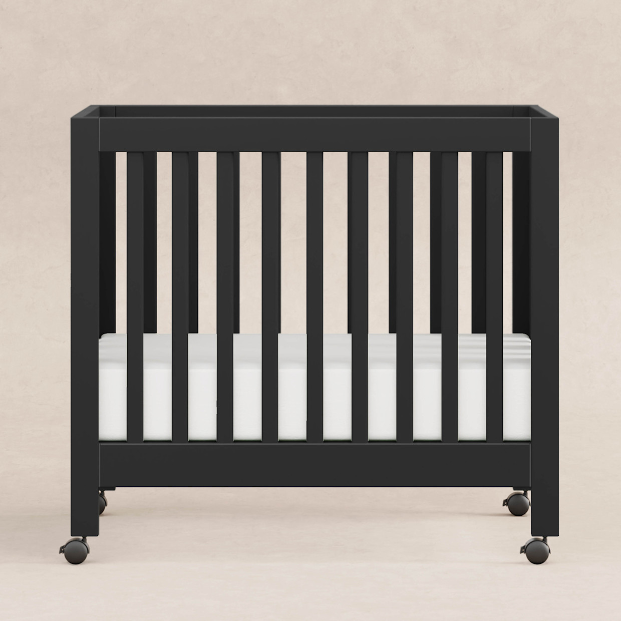 babyletto Origami Mini Crib - Black.