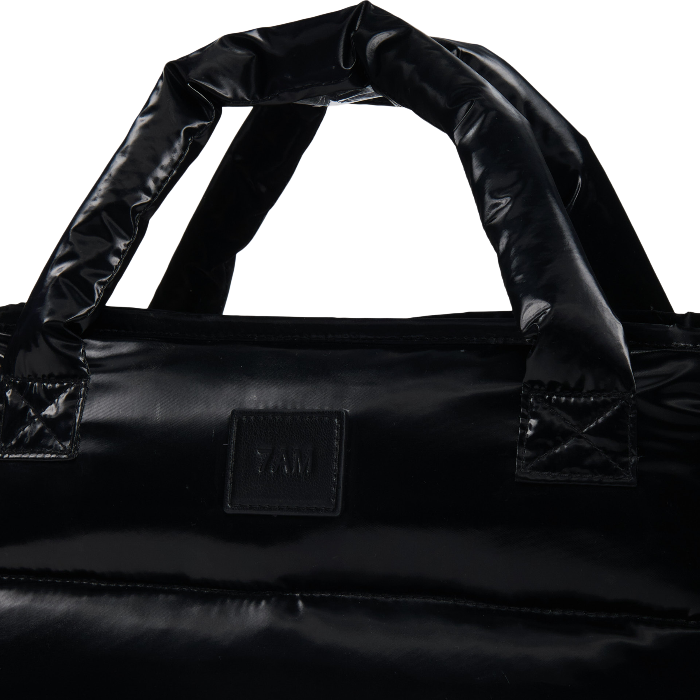 7AM Enfant Stroller Organizer - Black Liquid Shine.